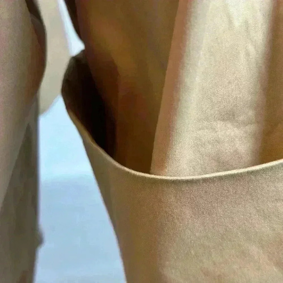 Chico's Womens Top with front string tie, Taupe (Size 4) - Picture 6 of 13